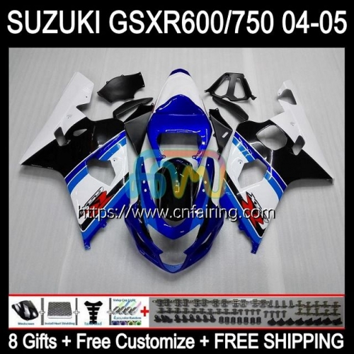 Injection Mold For SUZUKI GSXR600 GSXR-750 GSX-R600 K4 GSXR 600 750 CC 2004 2005 GSXR-600 GSXR750 600CC 750CC 04 05 OEM Fairing 35HM.51 Black blue