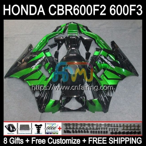 Injection Mold Body For HONDA CBR600F3 CBR600 F3 CBR 600 F3 FS CC CBR 600F3 95 96 97 98 CBR600FS 1995 1996 1997 Green black 1998 OEM Fairing 34HM.99