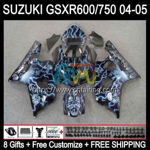 Injection Mold For SUZUKI GSX-R750 K4 GSXR600 GSXR-750 GSXR 600 750 CC 600CC Lightning hot 750CC 04 05 GSXR-600 GSXR750 2004 2005 OEM Fairings 35HM.32