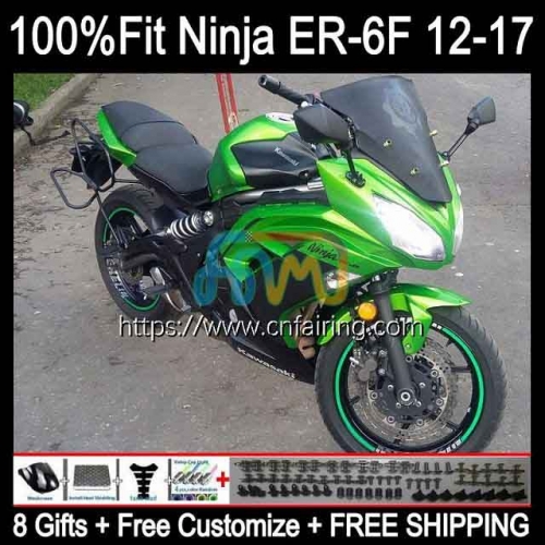 OEM Injection mold For KAWASAKI NINJA Stock Green 650R ER-6F 2012 2013 2014 2015 2016 Body Ninja650R ER 6F ER6 F ER6F 12 13 14 15 16 Fairing 28HM.51