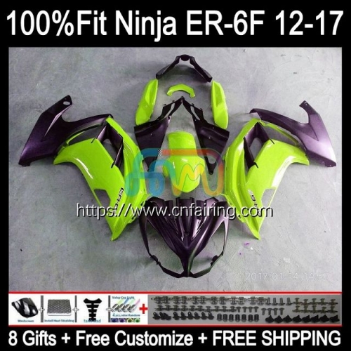 OEM Injection mold For KAWASAKI NINJA 650R ER-6F 2012 New green 2013 2014 2015 2016 Body Ninja650R ER 6F ER6 F ER6F 12 13 14 15 16 Fairing 28HM.81