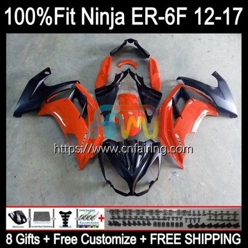 OEM Injection mold For KAWASAKI NINJA 650R ER-6F 2012 2013 2014 2015 2016 Body Ninja650R ER 6F ER6 Hot Orange F ER6F 12 13 14 15 16 Fairing 28HM.78