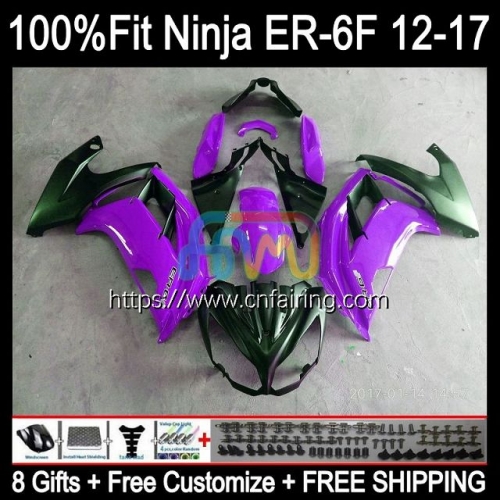 OEM Injection mold For KAWASAKI NINJA 650R ER-6F 2012 2013 2014 2015 New Purple 2016 Body Ninja650R ER 6F ER6 F ER6F 12 13 14 15 16 Fairing 28HM.76