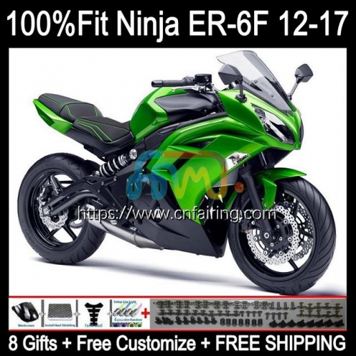 Injection mold Body For KAWASAKI NINJA 650R ER-6F Ninja650R ER6 F ER6F 12 13 14 15 16 ER 6F 2012 2013 2014 2015 2016 OEM Fairing Factory Green 28HM.0