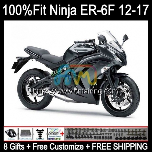 Injection mold Body For KAWASAKI NINJA 650R ER-6F Ninja650R ER6 F ER6F 12 13 14 15 Grey Black 16 ER 6F 2012 2013 2014 2015 2016 OEM Fairing 28HM.12