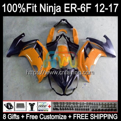 OEM Injection mold For KAWASAKI NINJA 650R ER-6F 2012 2013 2014 2015 2016 Body Ninja650R ER 6F ER6 F ER6F Light Orange 12 13 14 15 16 Fairing 28HM.79