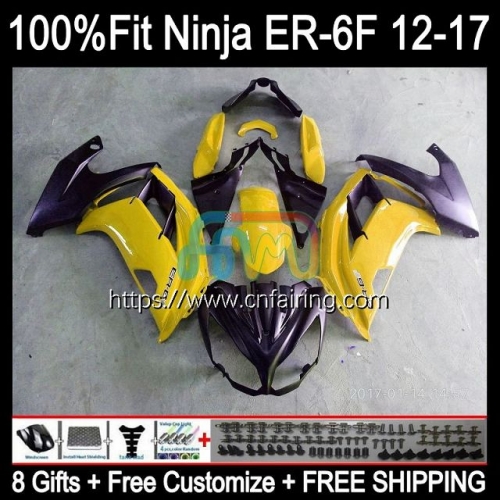 OEM Injection mold For KAWASAKI NINJA 650R ER-6F 2012 2013 2014 2015 2016 Body Ninja650R ER 6F ER6 F New Yellow ER6F 12 13 14 15 16 Fairing 28HM.80