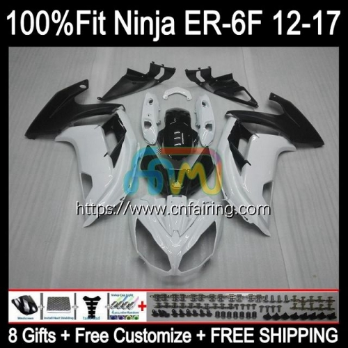 OEM Injection mold For KAWASAKI NINJA 650R ER-6F 2012 2013 2014 2015 2016 Body Ninja650R ER White black 6F ER6 F ER6F 12 13 14 15 16 Fairing 28HM.44