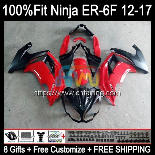 OEM Injection mold For KAWASAKI NINJA 650R ER-6F 2012 2013 2014 2015 2016 Factory Red Body Ninja650R ER 6F ER6 F ER6F 12 13 14 15 16 Fairing 28HM.59
