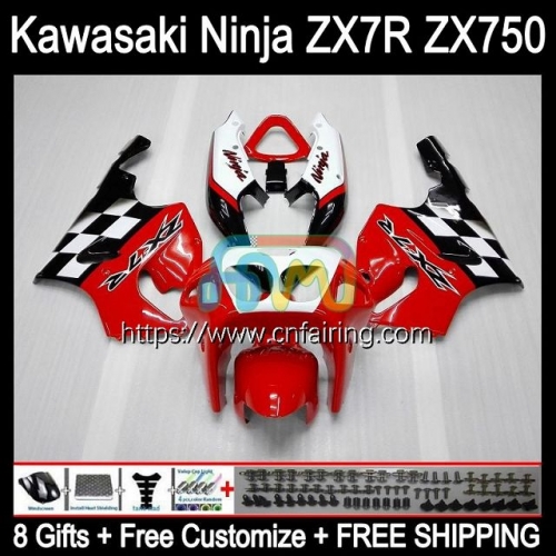 Bodywork For KAWASAKI NINJA ZX-750 ZX7R ZX750 96 Stock Red 03 Bodys ZX 7R ZX 750 7 R ZX-7R 1996 1997 1998 1999 2000 2001 2002 2003 Fairing 3HM.71