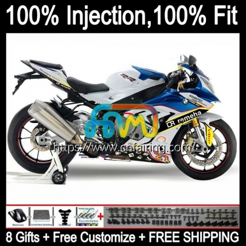 Injection Mold For BMW S1000 RR S1000RR 2009 2010 2011 2012 2013 2014 Body S1000-RR S 1000RR 1000 RR White blue 09 10 11 12 13 14 OEM Fairing 2HM.94