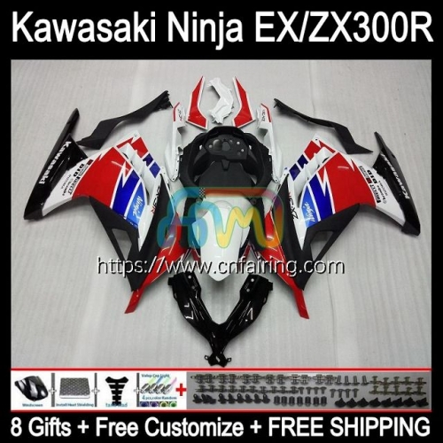 Injection mold Body For KAWASAKI NINJA ZX-3R ZX300R 2013 2014 2015 2016 2017 EX ZX 300R EX-300 ZX3R Red blue hot EX300 13 14 15 16 17 Fairing 4HM.56