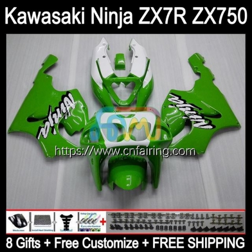 Bodywork For KAWASAKI NINJA ZX-750 ZX7R ZX750 96 03 Bodys ZX 7R ZX Light Green 750 7 R ZX-7R 1996 1997 1998 1999 2000 2001 2002 2003 Fairing 3HM.75