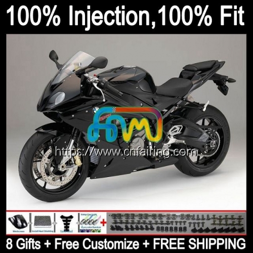 Injection Mold For BMW S1000 RR S 1000RR 1000 RR S1000RR 09 10 11 12 13 14 Body S1000-RR 2009 2010 2011 2012 2013 2014 OEM Fairing Matte Black 2HM.42