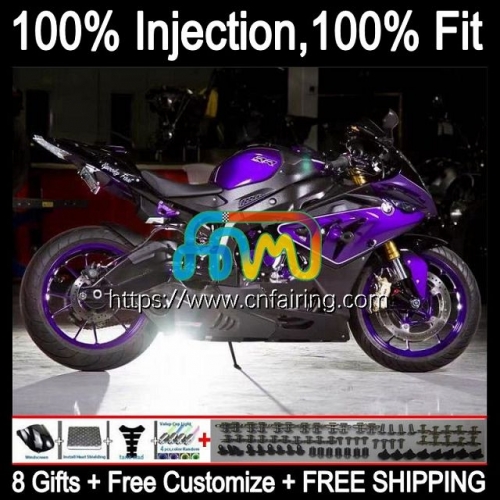 Injection Mold For BMW S1000 RR S1000RR 2009 2010 2011 2012 2013 2014 Body S1000-RR S 1000RR 1000 RR 09 10 11 12 13 Purple Blk 14 OEM Fairing 2HM.134