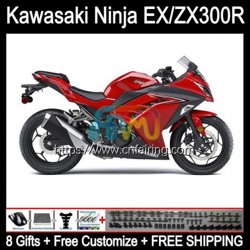Injection mold For KAWASAKI NINJA ZX3R EX300 EX ZX 300R ZX-3R Body ZX300R 13 Factory Red 14 15 16 17 EX-300 2013 2014 2015 2016 2017 Fairings 4HM.32