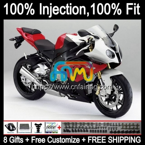 Injection Mold For BMW S1000 RR S 1000RR 1000 White red RR S1000RR 09 10 11 12 13 14 Body S1000-RR 2009 2010 2011 2012 2013 2014 OEM Fairing 2HM.54