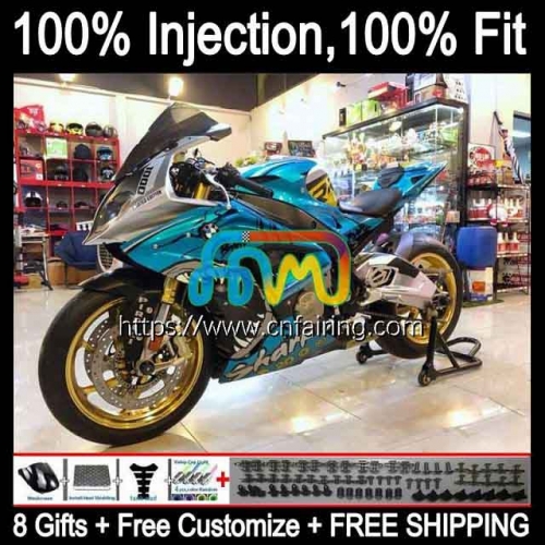 Injection Mold Kit For BMW S 1000 RR S-1000RR S1000RR 2015 2016 Shark fish 2017 2018 Body S1000-RR S 1000RR S1000 RR 15 16 17 18 OEM Fairing 5HM.119