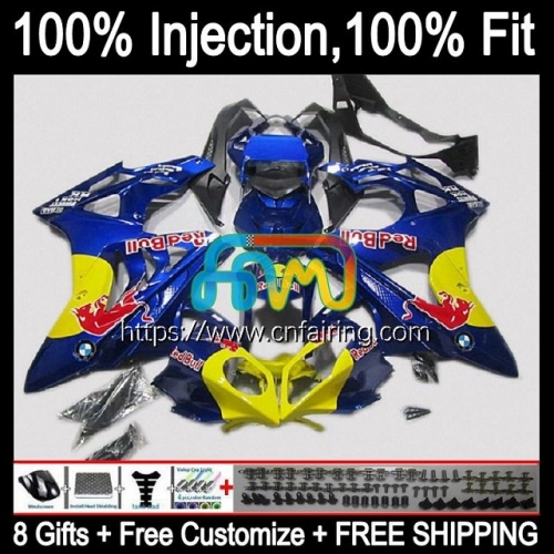 Injection Mold For BMW S1000 RR S1000RR 2009 2010 2011 2012 Blue yellow 2013 2014 Body S1000-RR S 1000RR 1000 RR 09 10 11 12 13 14 OEM Fairing 2HM.107