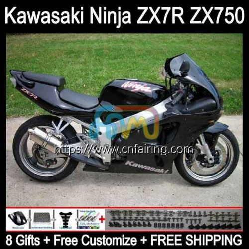 Bodywork For KAWASAKI NINJA Stock Black ZX-750 ZX7R ZX750 96 03 Bodys ZX 7R ZX 750 7 R ZX-7R 1996 1997 1998 1999 2000 2001 2002 2003 Fairing 3HM.97