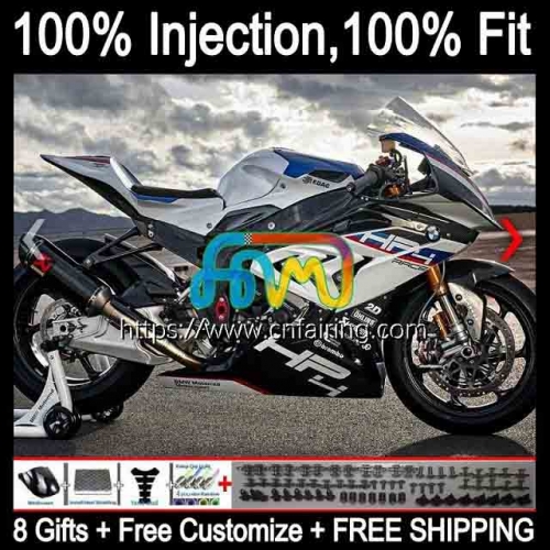 Injection Mold Kit For BMW S 1000 White blue RR S-1000RR S1000RR 2015 2016 2017 2018 Body S1000-RR S 1000RR S1000 RR 15 16 17 18 OEM Fairing 5HM.125