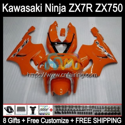 Bodywork For KAWASAKI NINJA ZX-750 ZX7R New Orange ZX750 96 03 Bodys ZX 7R ZX 750 7 R ZX-7R 1996 1997 1998 1999 2000 2001 2002 2003 Fairing 3HM.81