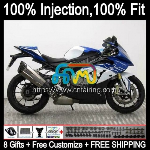 Injection Mold For BMW S1000 RR S1000RR 2009 2010 2011 2012 2013 2014 Body S1000-RR S 1000RR White blue 1000 RR 09 10 11 12 13 14 OEM Fairing 2HM.137