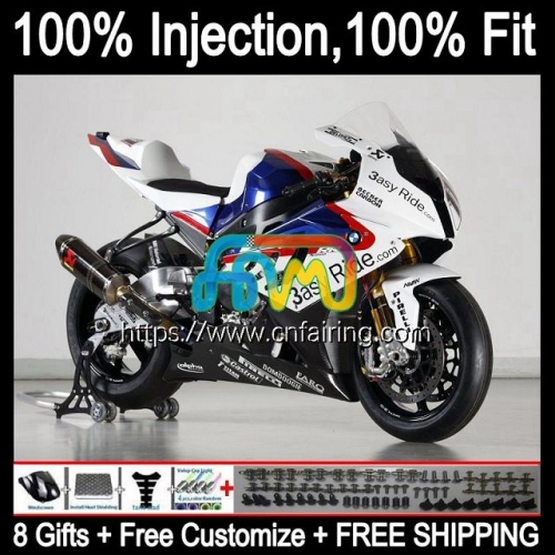 Injection Mold Kit For BMW S1000 RR S 1000RR 1000 RR S-1000RR S1000RR 15 16 17 18 Bodys S1000-RR 2015 2016 2017 2018 OEM Fairings Stock Blue 5HM.30