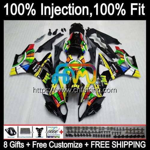 Injection Mold Kit For BMW S 1000 RR S-1000RR S1000RR 2015 2016 2017 2018 Body S1000-RR S 1000RR S1000 Yelow black RR 15 16 17 18 OEM Fairing 5HM.103