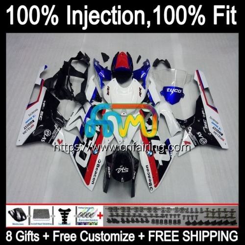 Injection Mold Kit For BMW S 1000 RR S-1000RR S1000RR 2015 2016 2017 2018 Body S1000-RR S 1000RR S1000 RR 15 16 17 White blue 18 OEM Fairing 5HM.105