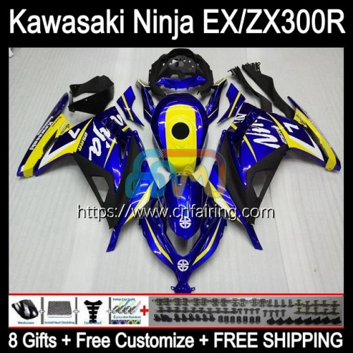 Injection mold For KAWASAKI NINJA ZX3R EX300 EX ZX 300R ZX-3R Body Yellow purple ZX300R 13 14 15 16 17 EX-300 2013 2014 2015 2016 2017 Fairings 4HM.53