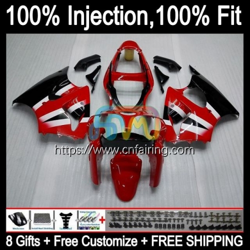 Injection mold Body For KAWASAKI Red blk hot NINJA ZX-6R ZX600 ZX-636 ZX 600 CC 6 R 2000 2001 2002 ZX 6R ZX636 ZX 636 ZX6R 00 01 02 Fairing 24HM.145