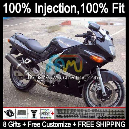 Injection mold Body For KAWASAKI NINJA ZZR-400 ZZR400 93 94 95 96 97 98 99 ZZR 400 2000 2001 2002 2003 Gloss Black 2004 2005 2007 OEM Fairing 26HM.19