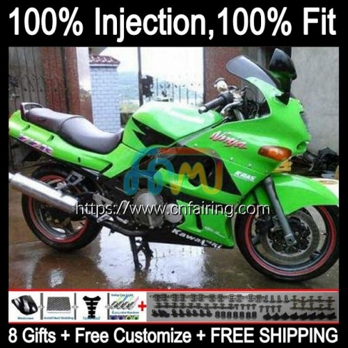 OEM Injection mold For KAWASAKI NINJA ZZR400 2000 2001 2002 2003 2004 2005 2007 ZZR-400 ZZR 400 93 94 95 96 97 98 99 Green black Fairing Kit 26HM.81