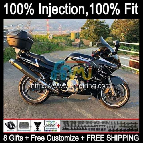 OEM Injection mold For KAWASAKI NINJA ZZR400 2000 2001 2002 2003 2004 2005 2007 ZZR-400 ZZR 400 93 94 95 96 97 98 99 CORONA Black Fairing Kit 26HM.77