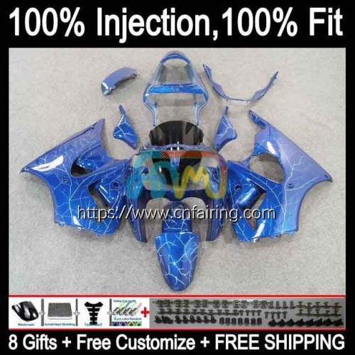 Injection mold Body For KAWASAKI NINJA ZX600 600CC ZZR600 ZX600CC ZZR-600 05 06 07 08 ZZR 600 CC 2005 2006 2007 2008 OEM Fairing lightning hot 25HM.22