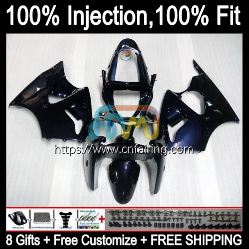 Injection mold Bodys For KAWASAKI NINJA Dark Blue ZZR-600 ZX600CC 2005 2006 2007 2008 ZX600 ZZR600 600CC ZZR 600 05 06 07 08 OEM Fairings 25HM.91