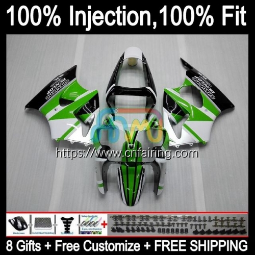 Injection mold Body For KAWASAKI NINJA ZX 6R Green black ZX-636 ZX 600 CC 6 R ZX636 ZX 636 ZX-6R ZX6R 00 01 02 ZX600 2000 2001 2002 Fairings 24HM.112