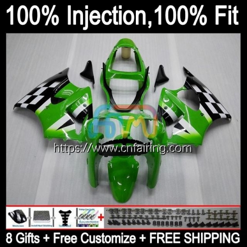 Injection mold Bodys For KAWASAKI NINJA ZZR-600 ZX600CC 2005 Green black 2006 2007 2008 ZX600 ZZR600 600CC ZZR 600 05 06 07 08 OEM Fairings 25HM.107