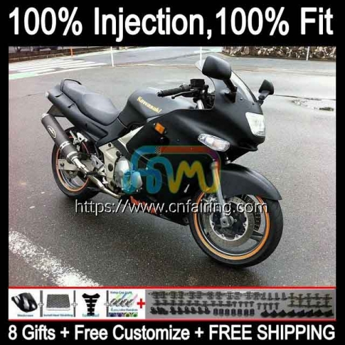 Injection mold Body For KAWASAKI NINJA ZZR400 1993 1994 1995 1996 1997 1998 1999 ZZR 400 ZZR-400 00 01 02 03 Flat Black 04 05 06 07 Fairing 27HM.75