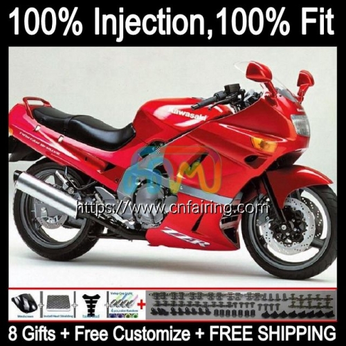 OEM Injection mold For KAWASAKI NINJA ZZR400 2000 2001 2002 Red black 2003 2004 2005 2007 ZZR-400 ZZR 400 93 94 95 96 97 98 99 Fairing Kit 26HM.115