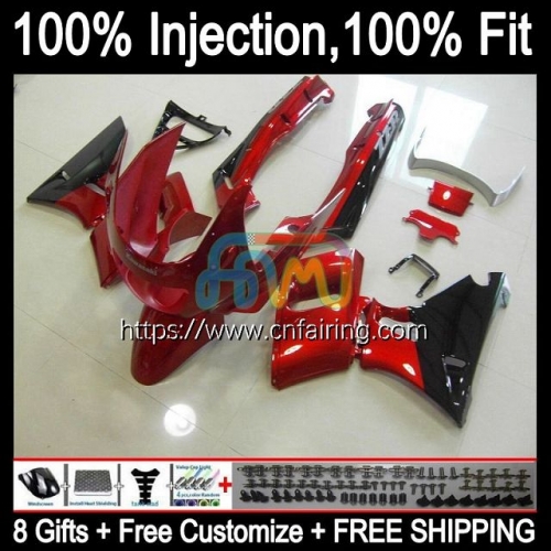 OEM Injection mold For KAWASAKI Red black NINJA ZZR400 2000 2001 2002 2003 2004 2005 2007 ZZR-400 ZZR 400 93 94 95 96 97 98 99 Fairing Kit 26HM.110