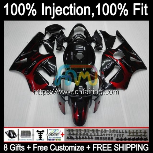 Injection mold Body For KAWASAKI NINJA ZX12R Red Flames ZX1200 ZX 1200 CC 12R 1200CC 02 03 04 05 06 ZX-12R 2002 2003 2004 2005 2006 Fairing 21HM.47