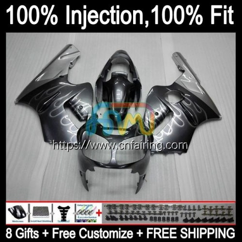 OEM Injection mold For KAWASAKI NINJA ZX 1200 12R 1200CC Silvery Grey ZX1200 C 2000 2001 Body ZX-12R ZX12R ZX 12 R 1200 CC 00 01 Fairing Kit 20HM.51