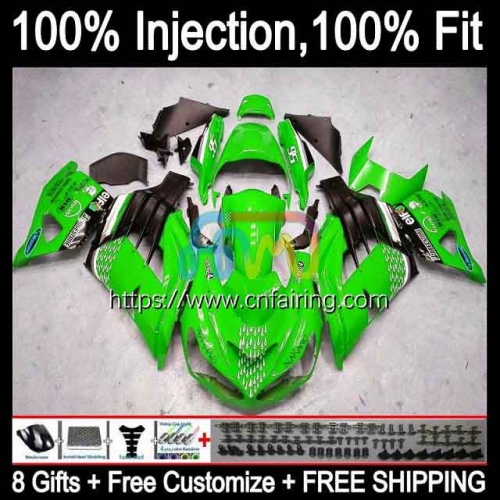 Injection OEM For KAWASAKI NINJA ZX-14R ZZR1400 2006 2007 2008 2009 2010 2011 ZX14R ZZR 1400 ZX Green black 14 14R 06 07 08 09 10 11 Fairing 22HM.104