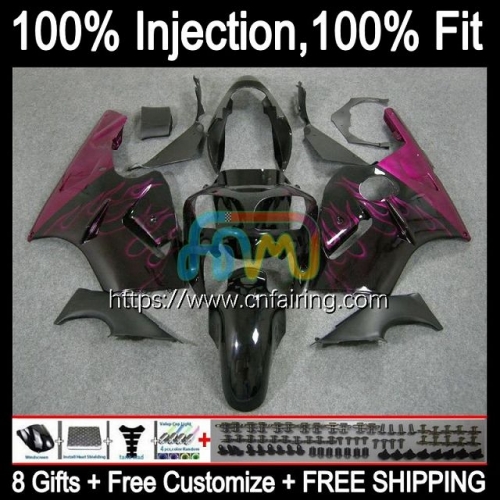 OEM Injection mold For KAWASAKI NINJA Pink Flames ZX 1200 12R 1200CC ZX1200 C 2000 2001 Body ZX-12R ZX12R ZX 12 R 1200 CC 00 01 Fairing Kit 20HM.58