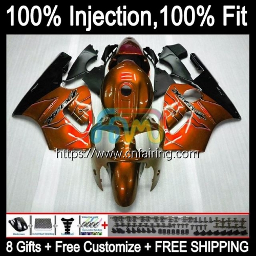 Injection mold Body For KAWASAKI NINJA ZX 1200CC CC 1200 12R 2002 2003 2004 2005 2006 ZX-12R ZX12R ZX1200 02 03 04 05 06 Dark Orange Fairing 21HM.72