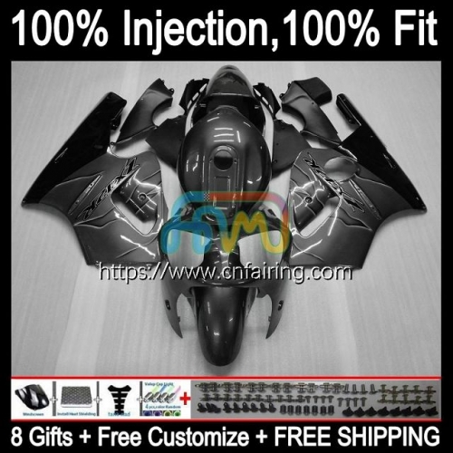 Injection mold Body For KAWASAKI NINJA ZX 1200CC CC 1200 12R 2002 2003 2004 2005 2006 ZX-12R ZX12R Glossy Grey ZX1200 02 03 04 05 06 Fairing 21HM.74