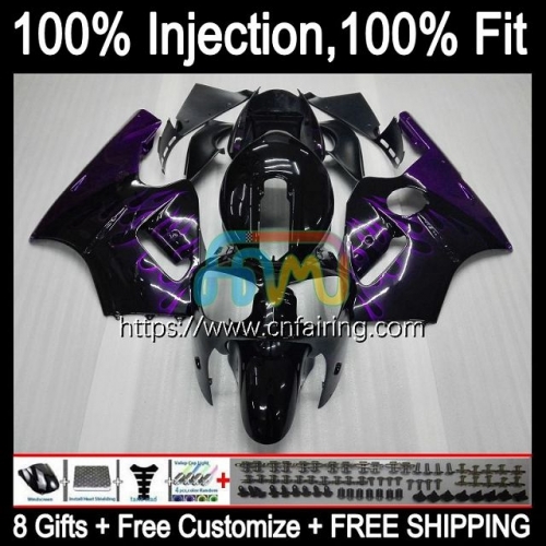 Injection mold Body For KAWASAKI NINJA ZX12R ZX1200 ZX 1200 CC 12R 1200CC 02 03 04 05 06 ZX-12R 2002 2003 Purple Flames 2004 2005 2006 Fairing 21HM.39