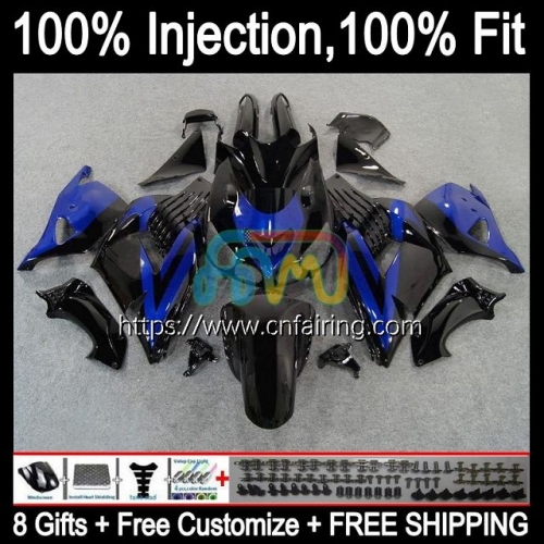 Injection OEM For KAWASAKI Black blue NINJA ZX-14R ZZR1400 2006 2007 2008 2009 2010 2011 ZX14R ZZR 1400 ZX 14 14R 06 07 08 09 10 11 Fairing 22HM.37